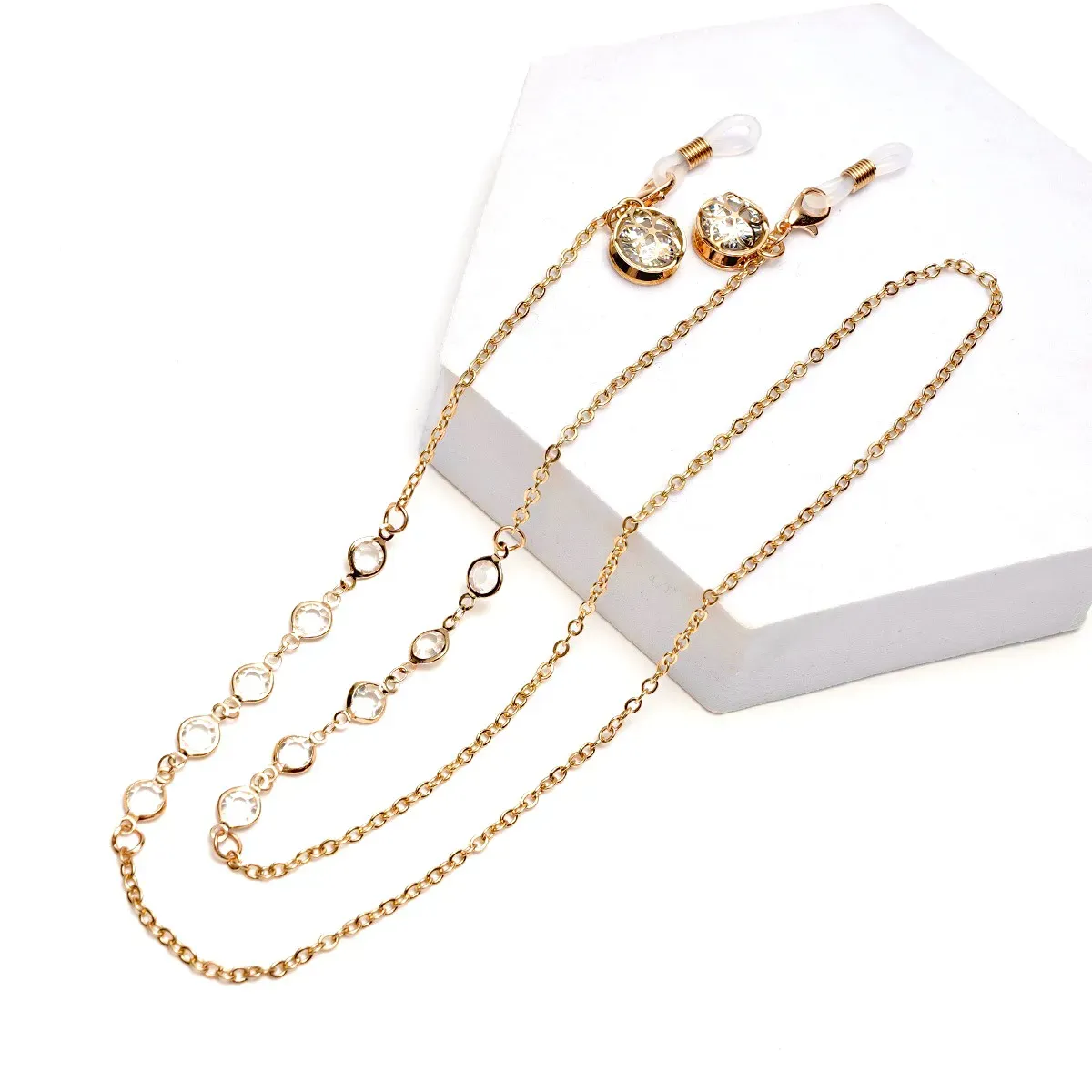 FLOWER ZIRCONIA EYEGLASSES CHAIN